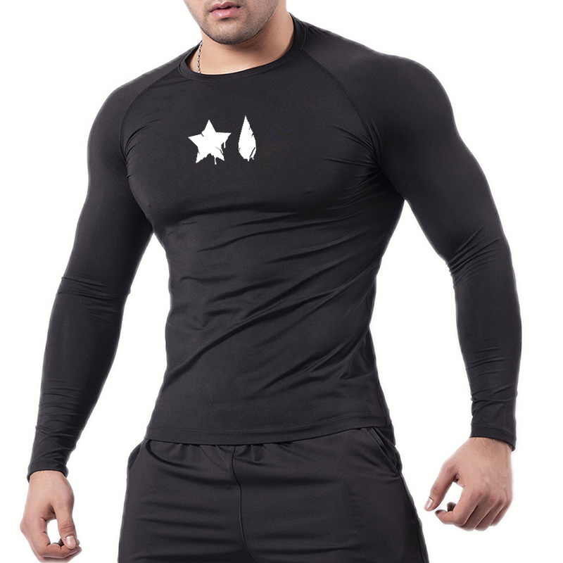 Kaus kompresi motif laba-laba  - Base Layer Top ulasan dan harga