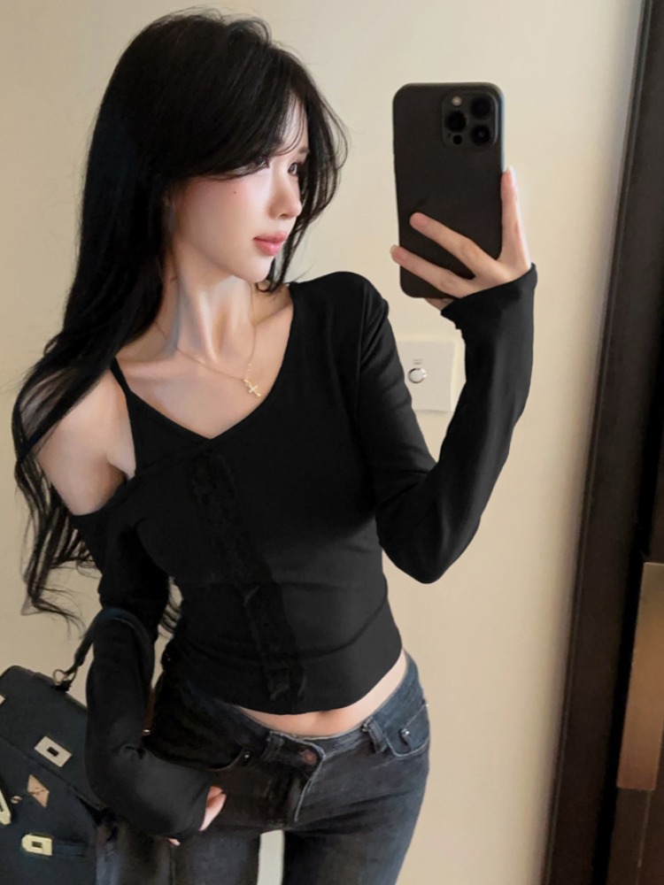 Kaos Wanita Berenda Tanpa Leng - Base Layer Top ulasan dan harga