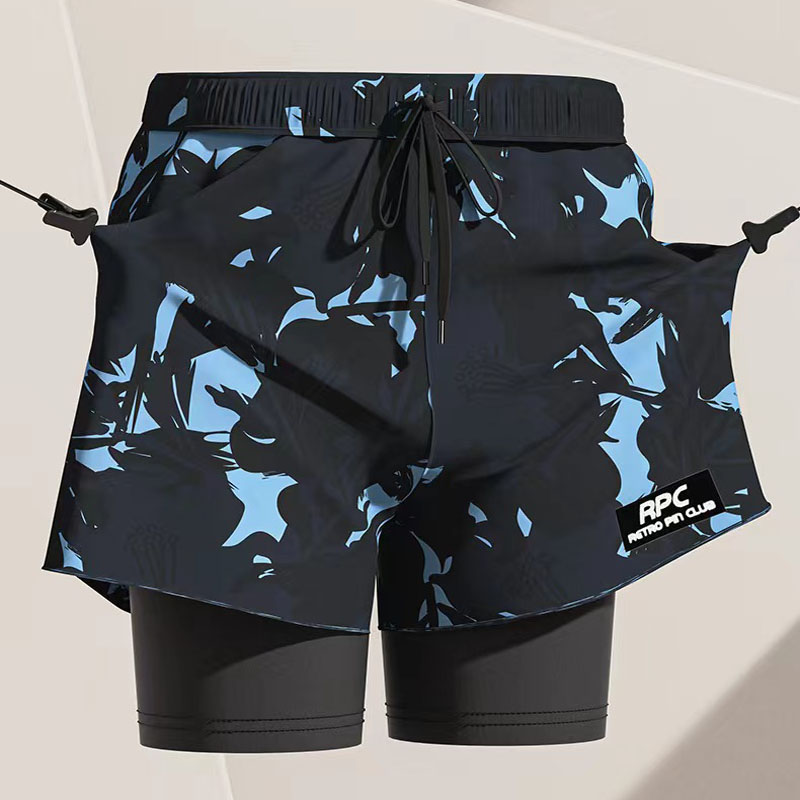 Celana renang lapisan ganda de - Trunk Breathable Men ulasan dan harga