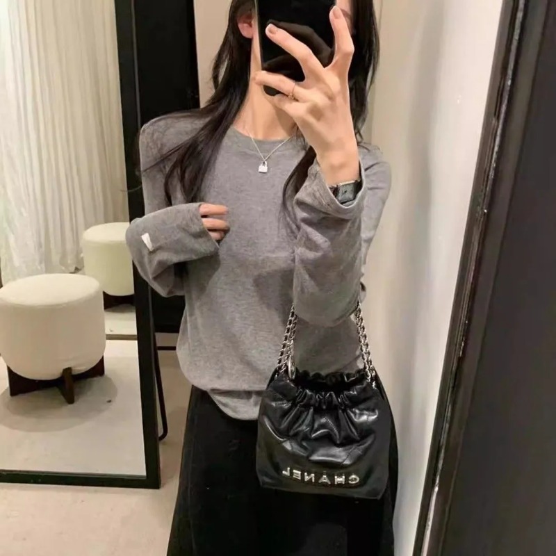Atasan Wanita Kerah Bulat Leng - Undershirt Crew Neck ulasan dan harga