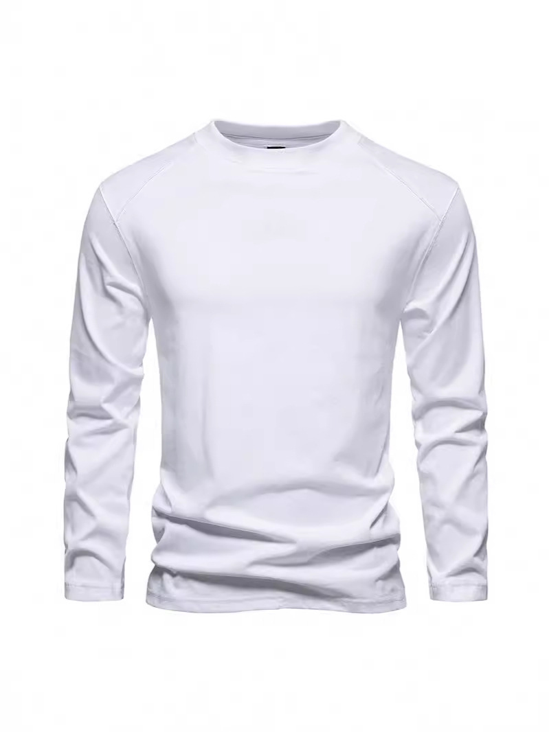 Kaos Lengan Panjang Pria Ameri - Undershirt Crew Neck ulasan dan harga