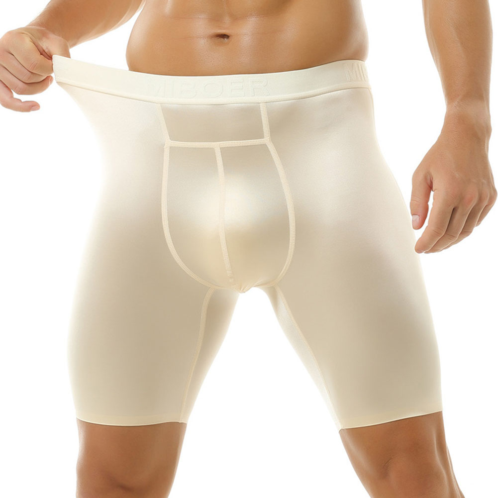 Celana Boxer Pria Bahan Sutra  - Long Leg Trunk Men ulasan dan harga